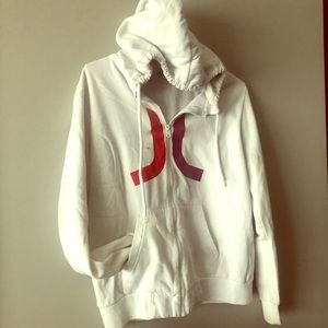 WESC logo hoodie in white size L